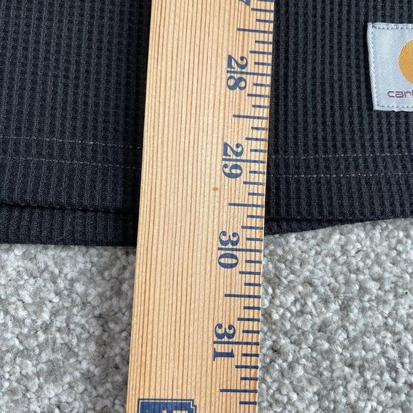 Carhartt Force Mens Midweight Waffle Base Layer Thermal Shirt Black Size XL NEW - Picture 10 of 11